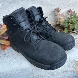 Danner 6” Caliper Black High-Top Boots Steel Toe size 8.5 Mens